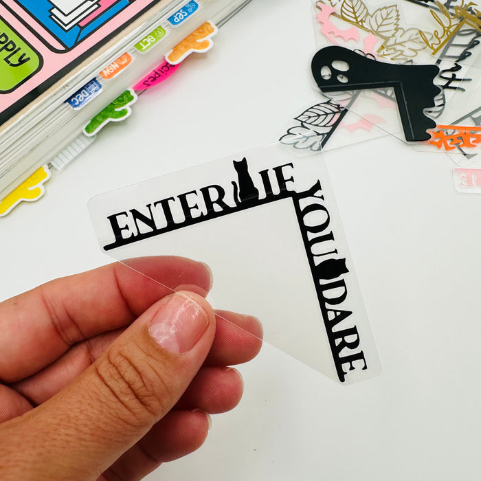 Enter If You Dare Corner Tab