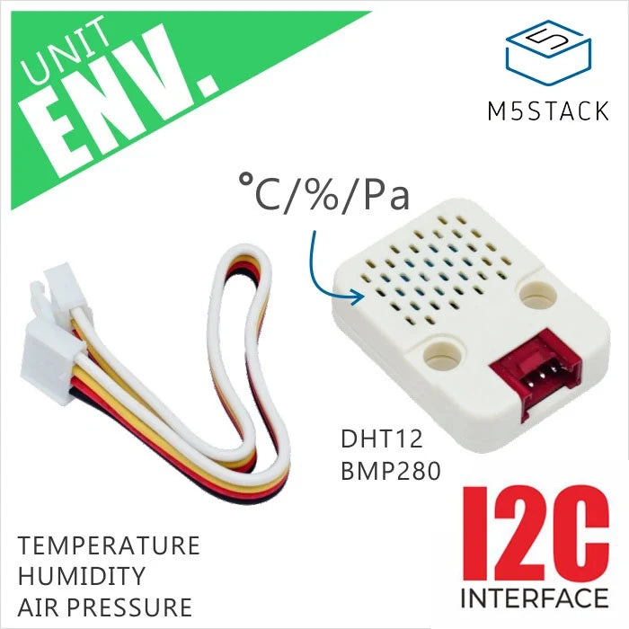 [EOL] ENV Unit with Temperature Humidity Pressure Sensor (DHT12+BMP280) - m5stack-store