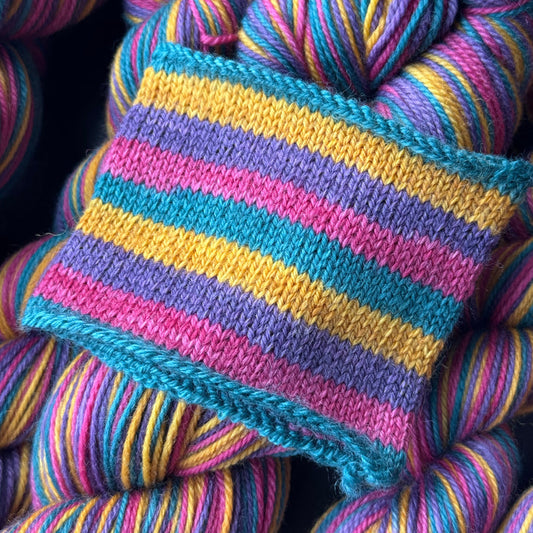Epic Journeys - Book Genre Collection - Self Striping Merino Nylon Sock & DK