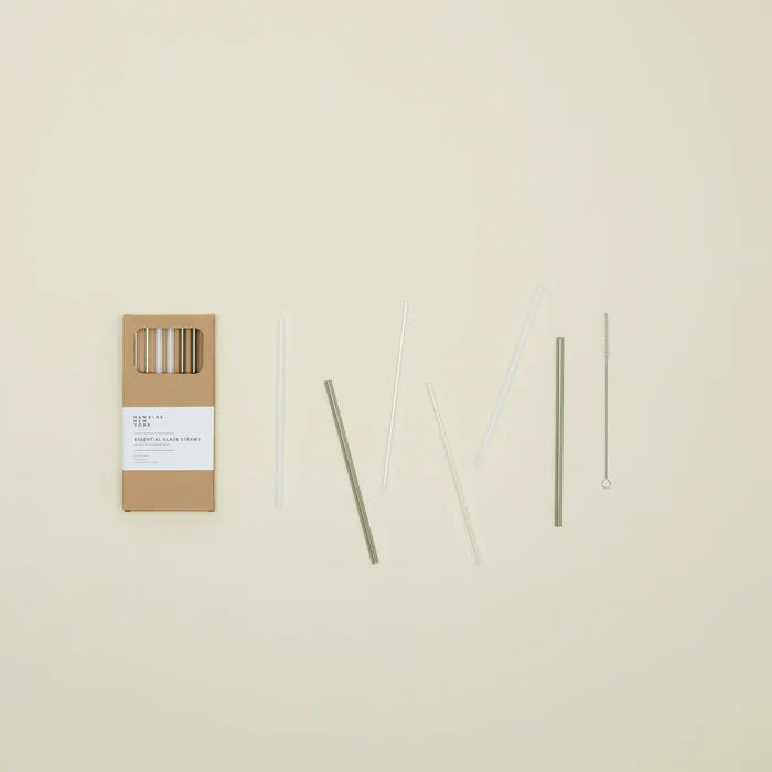 Essential Glass Straws - Set of 6