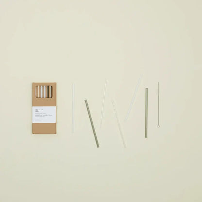 Essential Glass Straws - Set of 6