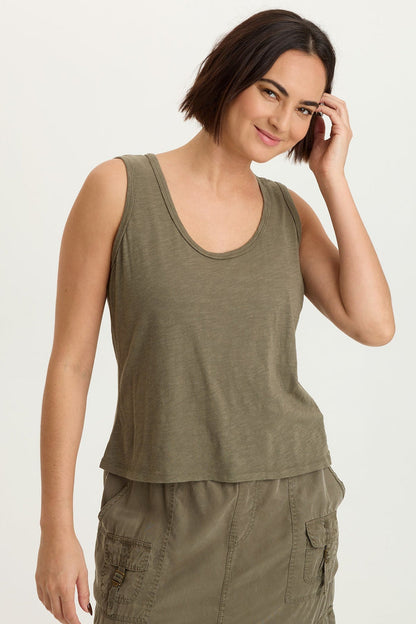 XCVI Etano Jersey Scoop Neck Tank