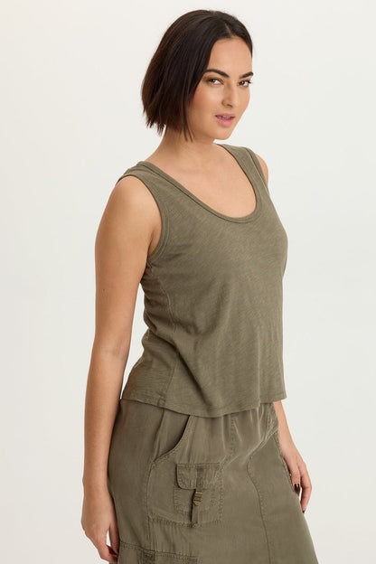 XCVI Etano Jersey Scoop Neck Tank