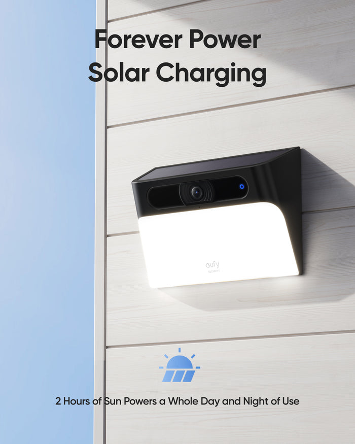Eufy Solar-Powered 2K Solar Wall Light Cam S120 | T81A0311
