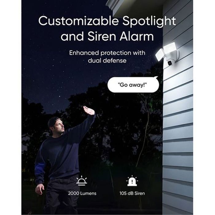 Eufy SoloCam E30 2K Outdoor Security Camera with Spotlight White | T8426321