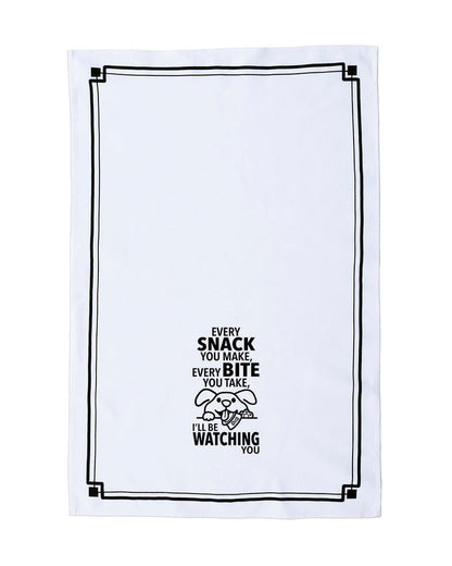 “Every Snack You Make, Every Bite You Take, I'll Be Watching You” - Hey Now™ Cotton Kitchen Towel