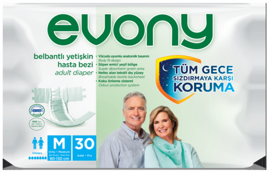 Evony Adult Diaper Medium 30 Units- 347078 ebuystt