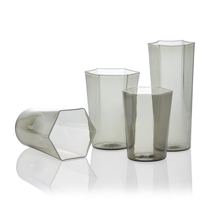 Hex Champagne Glass - Smoke - L'OBJET