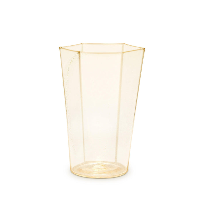 Hex Water Glass - Gold - L'OBJET