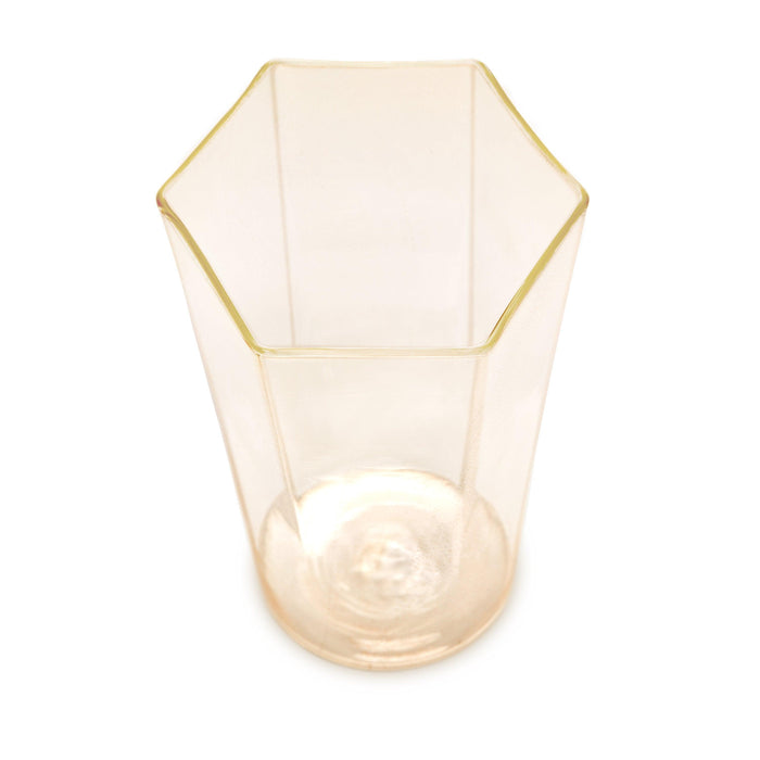 Hex Water Glass - Gold - L'OBJET