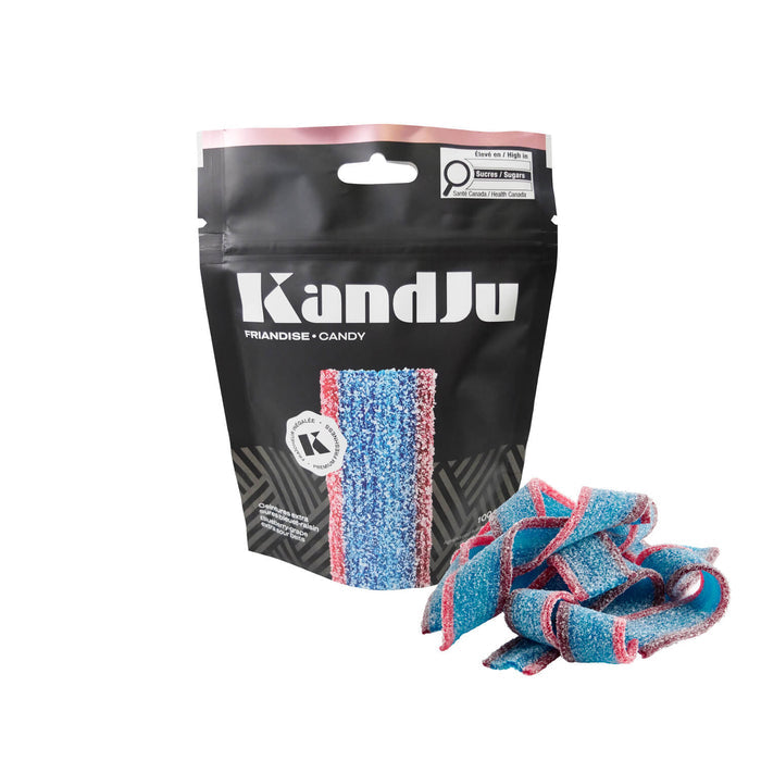 Extra sour blueberry and grape belts - 100g