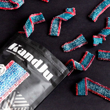 Extra sour blueberry and grape belts - 100g