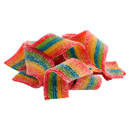 Extra sour rainbow belts - 100g