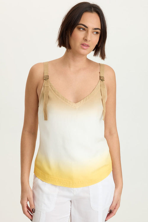 XCVI Faizon Twill Buckle Straps Tank