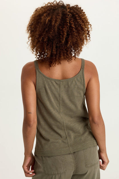 XCVI Faizon Twill Buckle Straps Tank