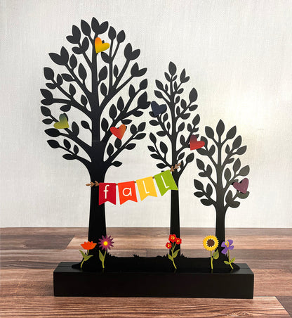 Fall Banner Magnets S/3 (6"w)