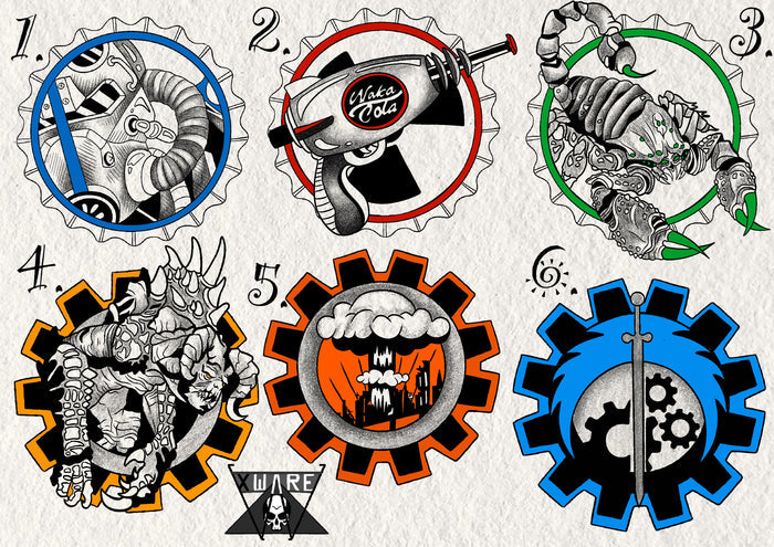 Fallout inspired designs by Emily