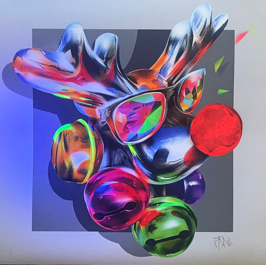 FANAKAPAN "RUDE - DOLPH" HAND FINISHED NEON GLOW IN THE DARK ED OF P/P ALL UNIQUE