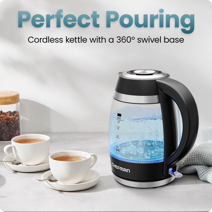 Fast-Boil™ 1.8L Electric Kettle w/ Tea Infuser