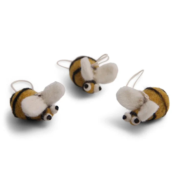 Felt Bee Ornament (Single)