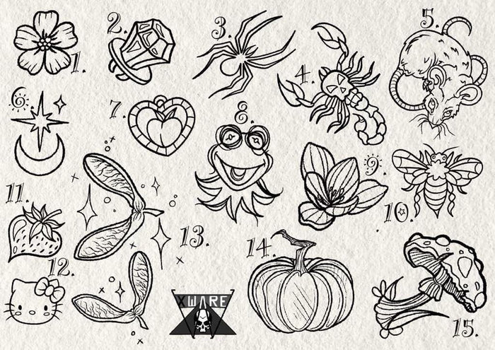 Fine Line and Illustrative inspired designs by Emily