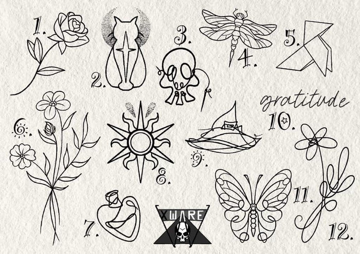Fine Line and Illustrative inspired designs by Emily
