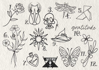 Fine Line and Illustrative inspired designs by Emily