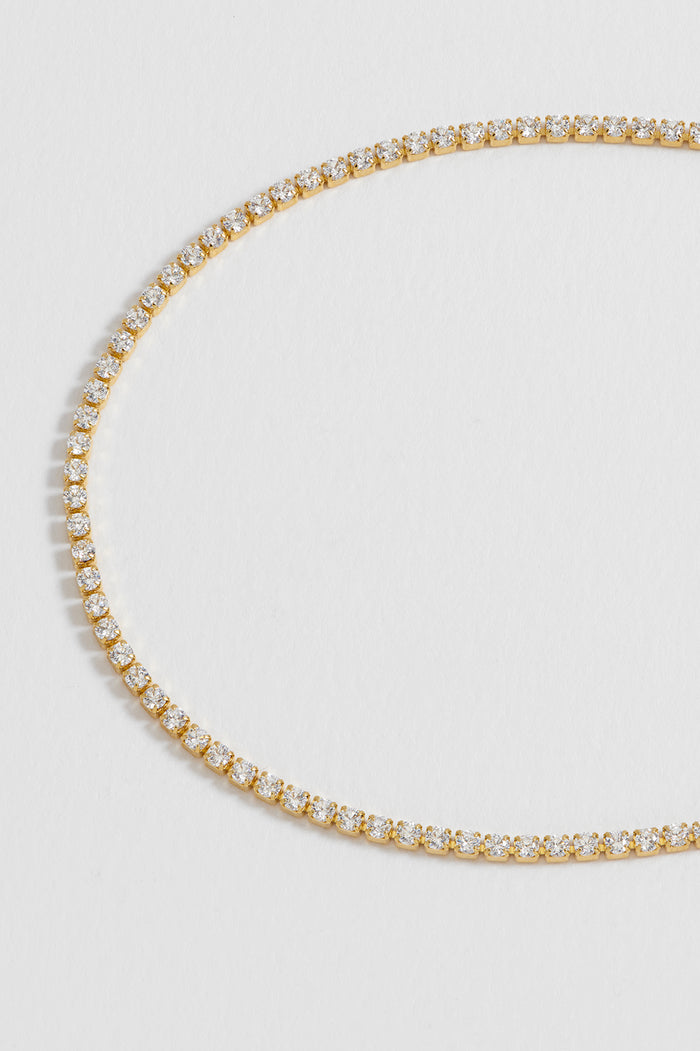 Fine Tennis Chain Necklace