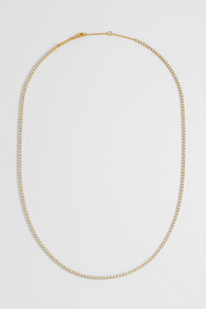 Fine Tennis Chain Necklace