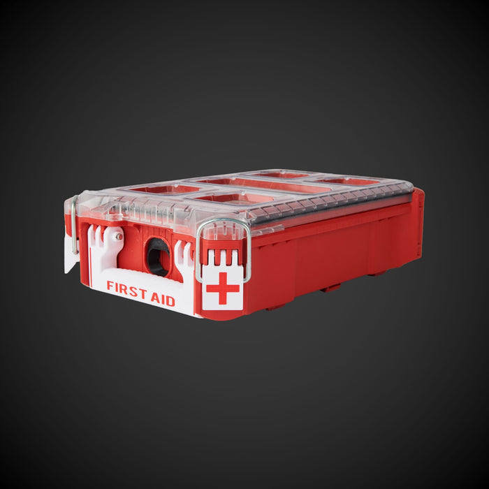 Red first aid kit with M/P Standard Full Width