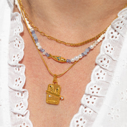 Fish in Paradise Beaded Necklace