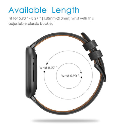 Fitbit Versa 4/Fitbit Versa 3/Fitbit Sense Genuine Leather Band | Fintie