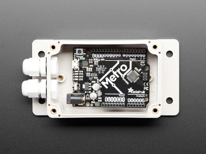 Flanged Weatherproof Enclosure With PG-7 Cable Glands by The Pi Hut - The Pi Hut