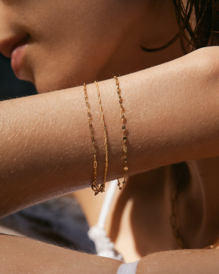 Flat Drawn Cable Bracelet