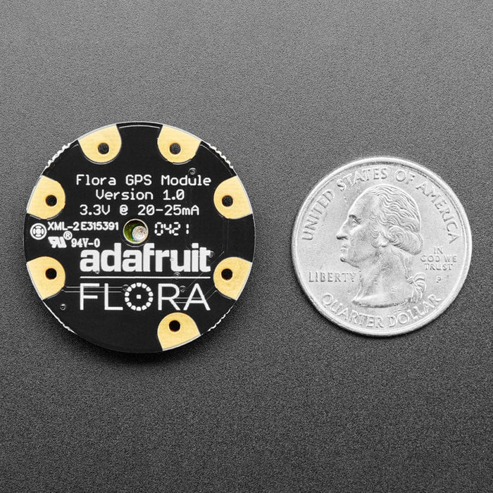 Flora Wearable Ultimate GPS Module by Adafruit - The Pi Hut