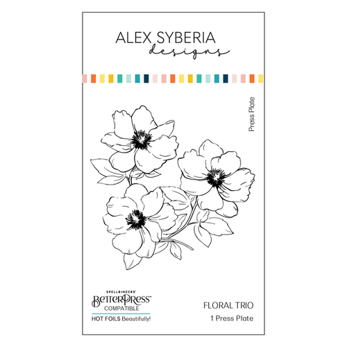 Floral Trio Press+Hot foil Plate