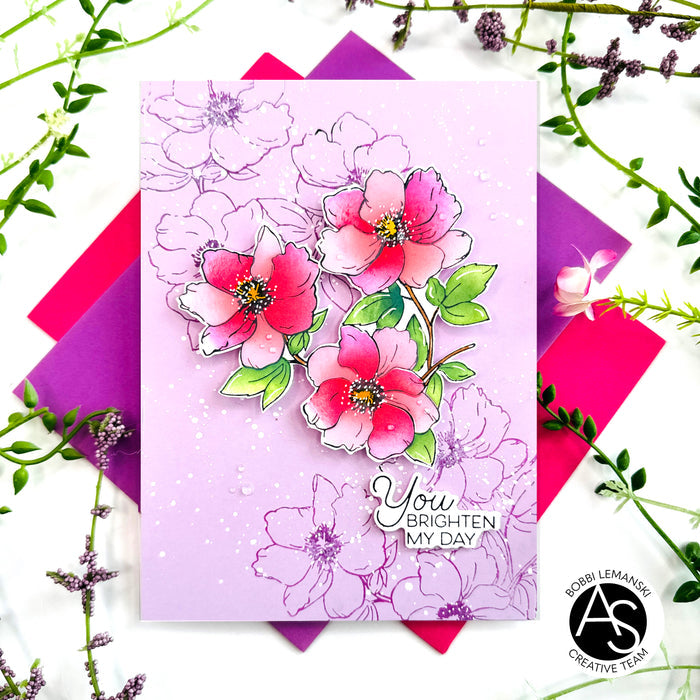 Floral Trio Press+Hot foil Plate