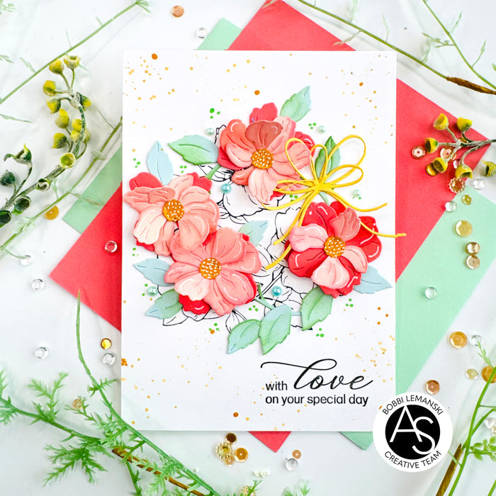 Floral Trio Press+Hot foil Plate