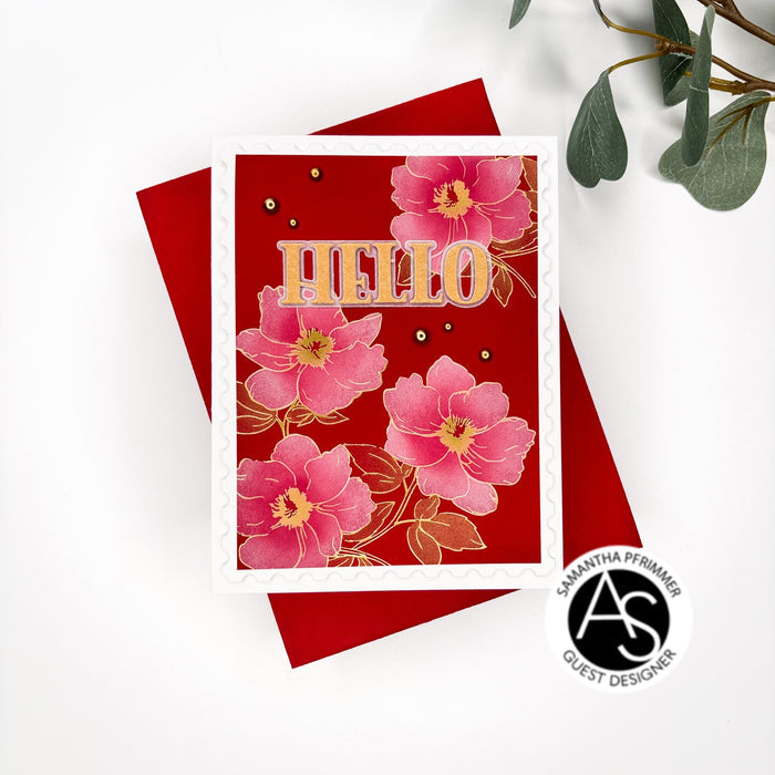 Floral Trio Press+Hot foil Plate
