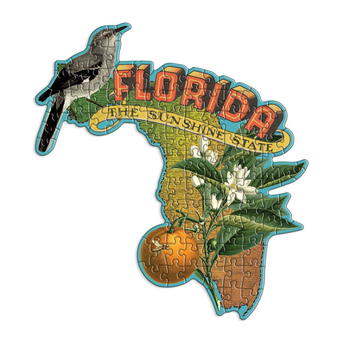 Florida Mini Shaped Jigsaw Puzzle 100 Piece Puzzles Wendy Gold