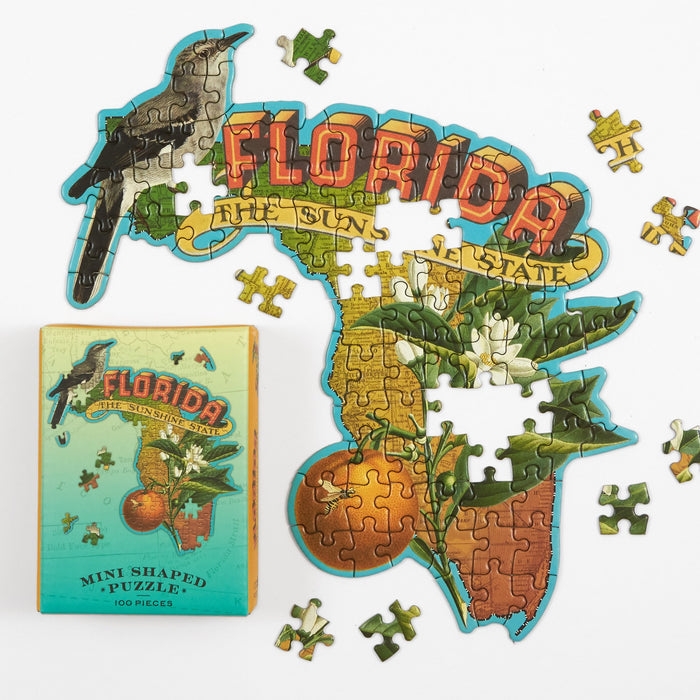 Florida Mini Shaped Jigsaw Puzzle 100 Piece Puzzles Wendy Gold