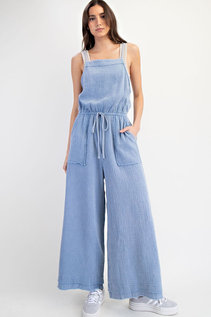 Fly As Me Cotton Gauze Jumpsuit