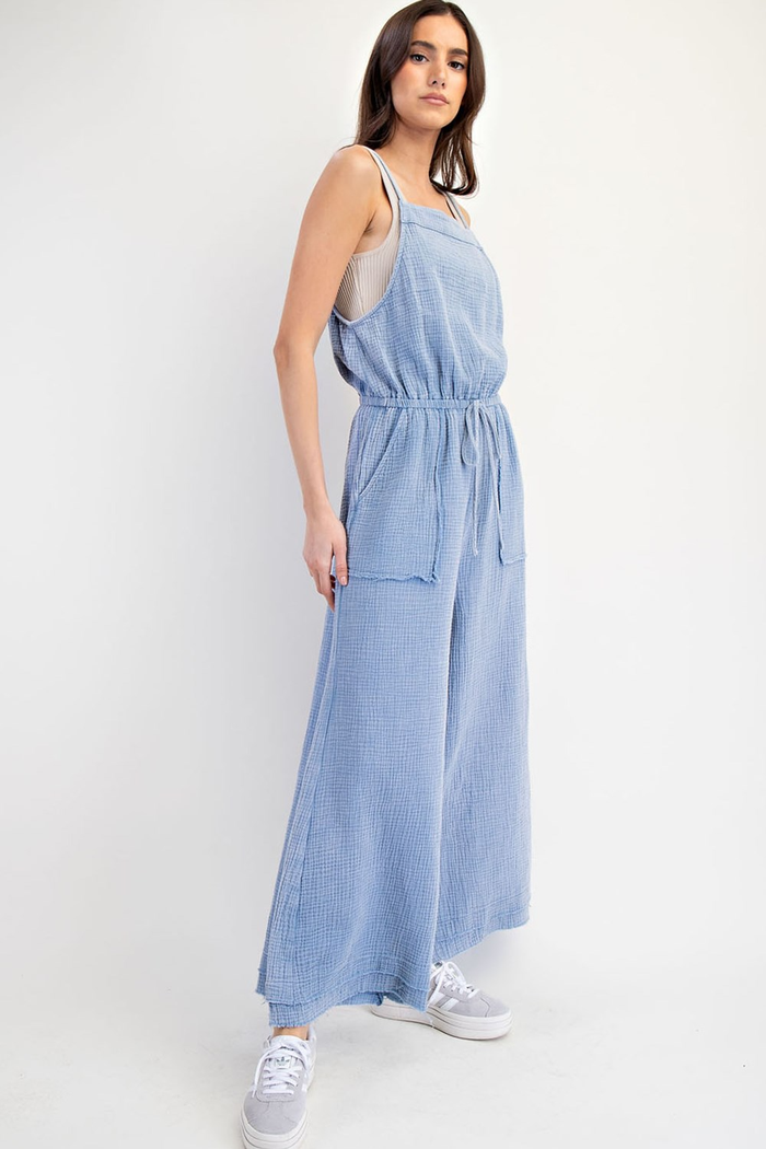 Fly As Me Cotton Gauze Jumpsuit