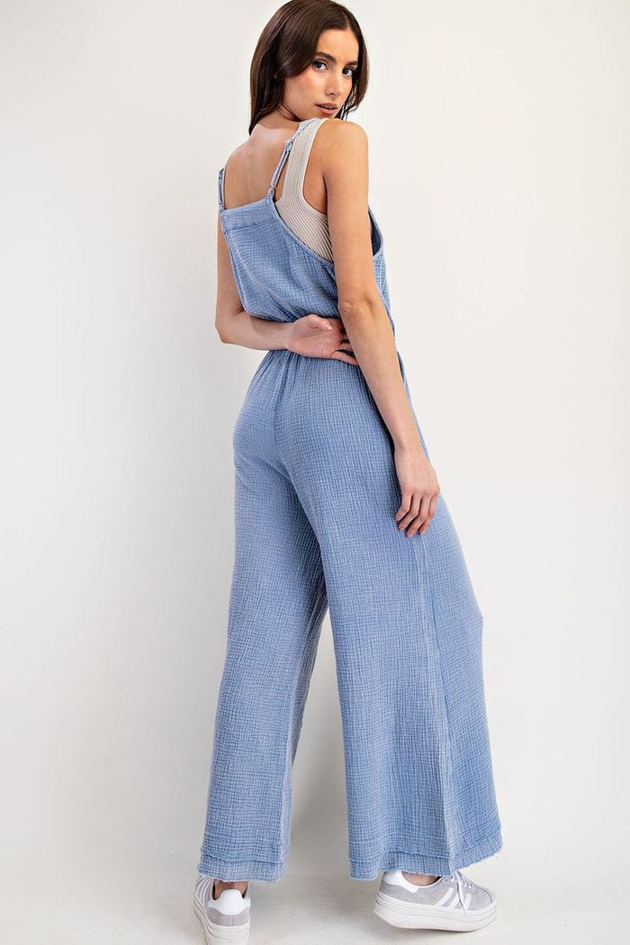 Fly As Me Cotton Gauze Jumpsuit