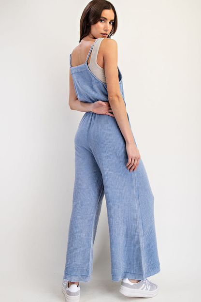 Fly As Me Cotton Gauze Jumpsuit