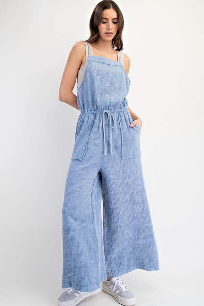 Fly As Me Cotton Gauze Jumpsuit