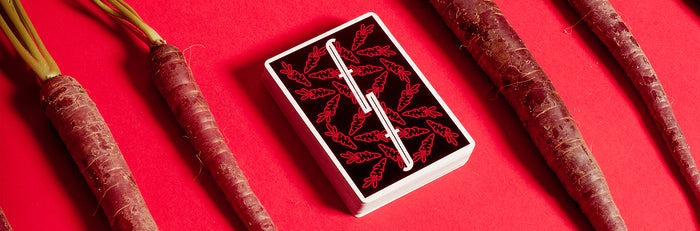 Fontaine Carrots V3 RED Playing Cards by Fontaine