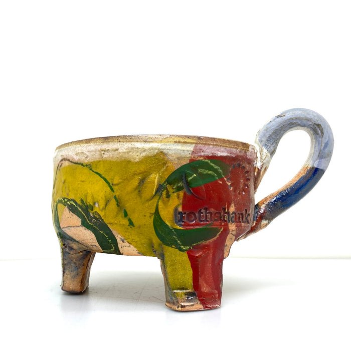 Footed soup bowl