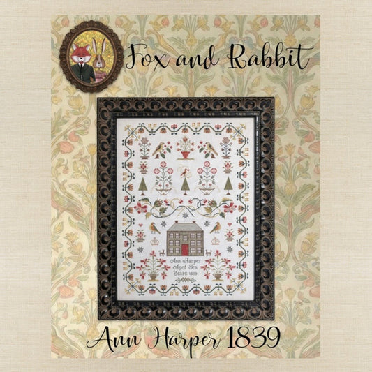 Fox and Rabbit - Ann Harper 1839 - Booklet Chart IH and/or Roxy Floss Conversion