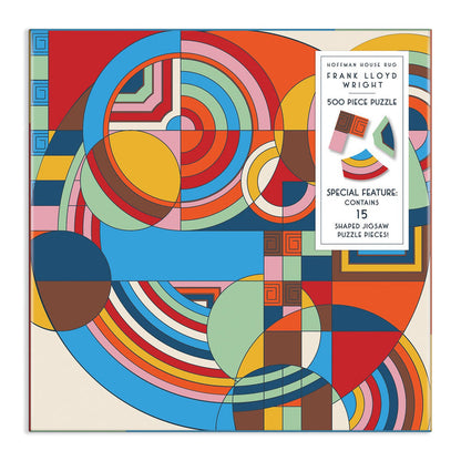 Frank Lloyd Wright Hoffman House Rug 500 Piece Puzzle with Shaped Pieces 500 Piece Puzzles Frank Lloyd Wright